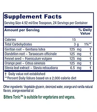Vitanica Bitters Tonic - Digestive Health Tonic - Digestion Supplement with Dandelion Root, Orange Peel & Fennel Seed - Vanilla Orange, 4 Fl Oz
