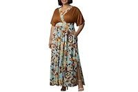 Kiyonna Plus Naomi Long Maxi Dress