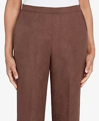 Alfred Dunner Women's Wine Country Classic Slant Pocket Short Length Pant