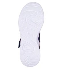 Skechers Little Girls Heart Lights-Retro Hearts Light-Up Fastening Strap Casual Sneakers from Finish Line