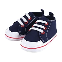 Hudson Baby Boys Cotton Bodysuit, Shorts and Shoe Set