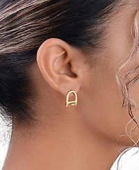 Sterling Forever Women's Ezra Suspender Studs Earrings