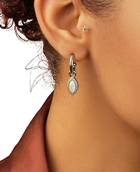 Sterling Forever Calla Hoops