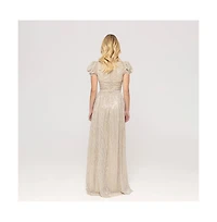 Nissa Women's Embelished Tulle Maxi Dress