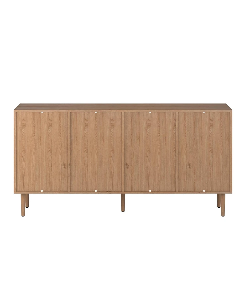 Hulala Home Uirico Modern 63"Wide Sideboard with 2 Adjustable Shelves