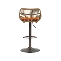 Streamdale Adjustable Bar Stools Set with Footrest
