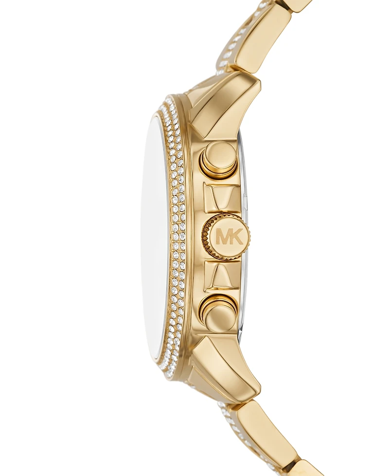 Michael Kors Women's Brynn Chronograph Gold-Tone Stainless Steel Watch 40mm