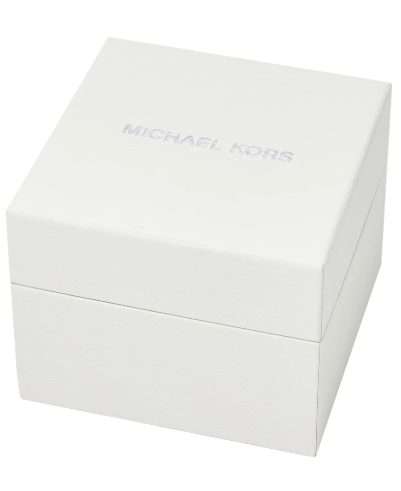 Michael Kors Women's Lauryn Three-Hand Stainless Steel Watch, Earrings and Necklace Gift Set 33mm