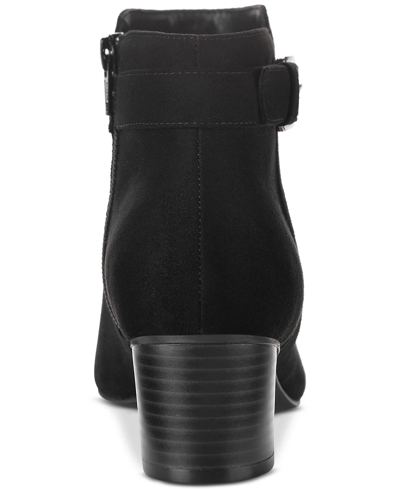 Style & Co Women's Ariella Block Heel Buckle Dress Booties, Created for Macy's