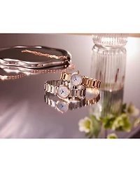 Citizen Eco-Drive Women's Diamond (1/6 ct. t.w.) Rose Gold-Tone Stainless Steel Bracelet Watch 26mm