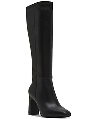 Madden Girl Wisee Wide-Calf Block-Heel Knee-High Dress Boots