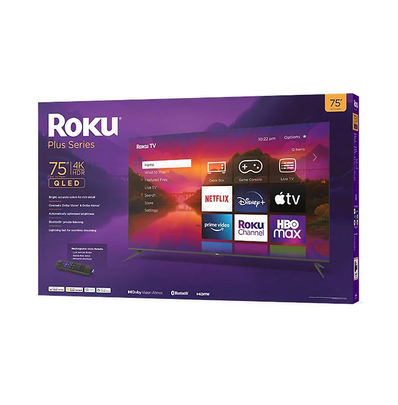 Roku 75" Class 4K Qled Plus Series Smart Tv - 75R6A5R