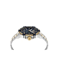 Plein Sport Men's Urban Pulse 3 Hand Date Quartz Two Tone Bracelet 47mm