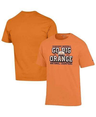 Champion Men's Tennessee Orange Tennessee Volunteers 2024 Ncaa Men's Baseball College World Series Champions Go Big Orange T-Shirt