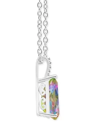 Mystic Topaz (3-5/8 ct. t.w.) & Diamond Accent Pear 18" Pendant Necklace Sterling Silver (Also Pink Topaz)