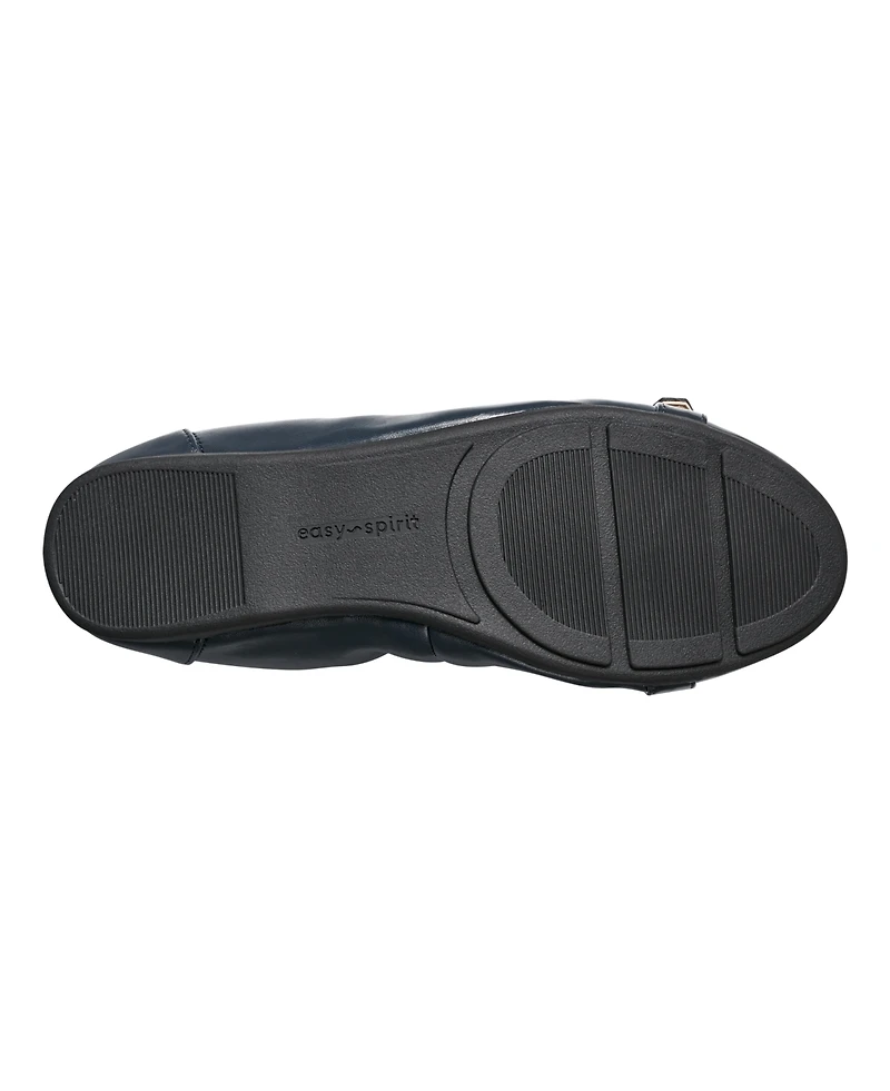 Easy Spirit Women's Kenna Buckle Slip-On Ballet Flats