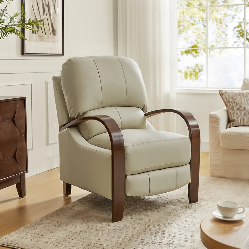 Alex Genuine Leather Manual Recliner