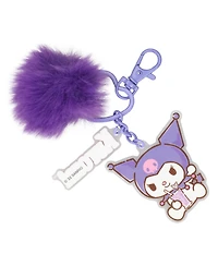 Kuromi Heart Shaped Keychain With Character Charms