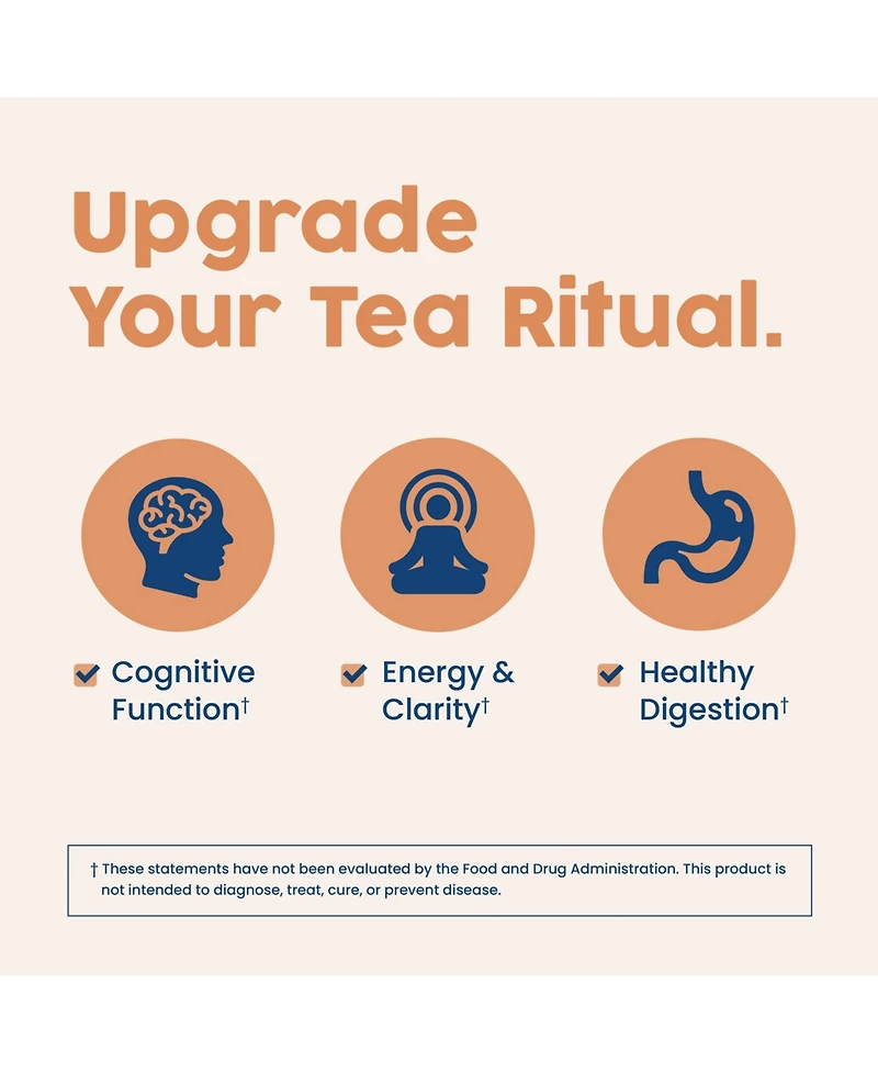 NativePath Native Mind Organic Adaptogen Herbal Support Blend - Organic Mushroom Drink Powder with Lion's Mane, Rhodiola & Rose Hips - 30 Servings