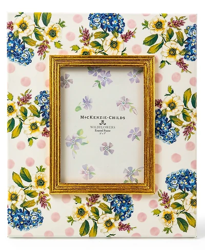 Mackenzie-Childs Wildflowers Pink Frame, 5" x 7"
