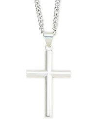 Cross Pendant Necklace in Sterling Silver