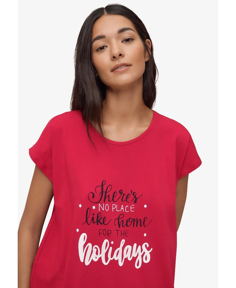 Ellos Women's Cap Sleeve Sleep Shirt