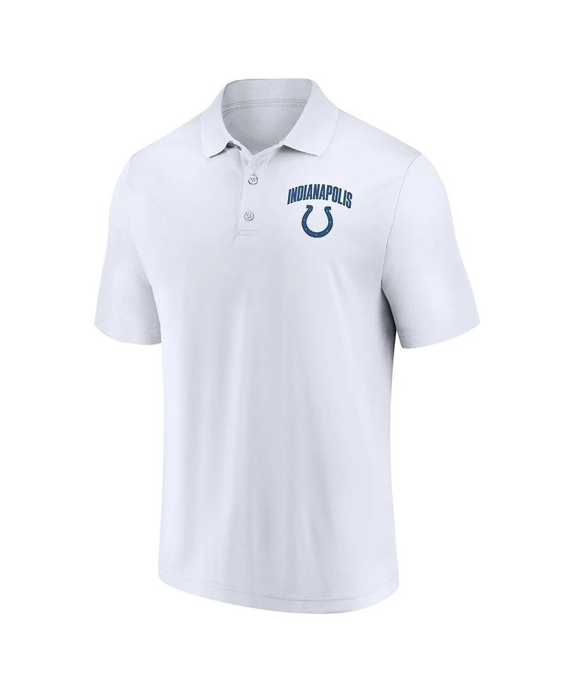 Fanatics Men's Indianapolis Colts Lockup Two-Pack Polo Shirt Set