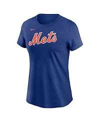 Nike Women's Royal New York Mets Wordmark T-Shirt