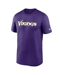 Nike Men's Purple Minnesota Vikings Primetime Legend Wordmark Performance T-Shirt
