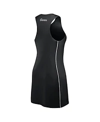 Fanatics Women's Black Baltimore Ravens Studio Boost Athletic Half-Zip Dress