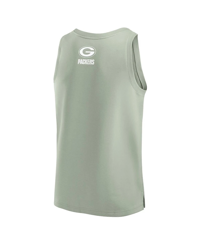 Fanatics Men's Light Green Bay Packers Elements Tank Top