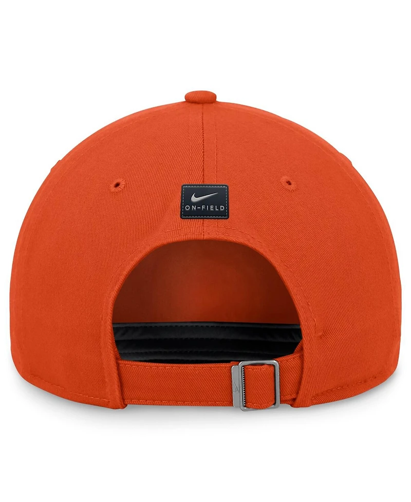 Nike Men's Orange Clemson Tigers 2024 On-Field Club Adjustable Hat