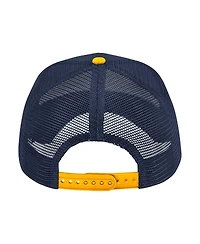 Colosseum Men's Navy Marquette Golden Eagles Wyatt Primary Team Trucker Adjustable Hat