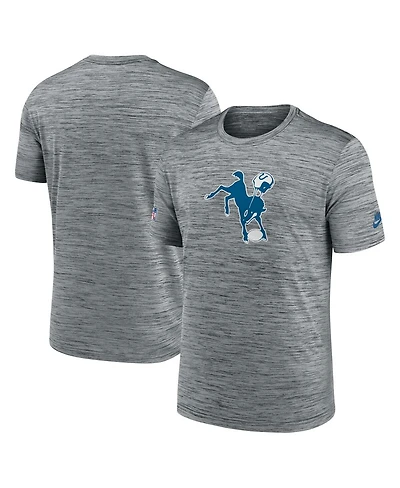 Nike Men's Gray Indianapolis Colts Velocity Alternate Logo Performance T-Shirt