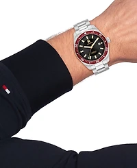 Tommy Hilfiger Men's Automatic Silver Stainless Steel Watch 40mm