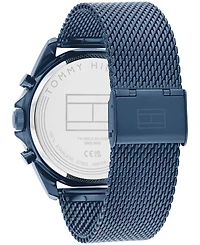 Tommy Hilfiger Men's Quartz Blue Ionic Plated Steel Watch 43.5mm