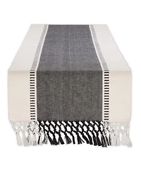 Design Imports Dobby Stripe Ribbed Table Runner