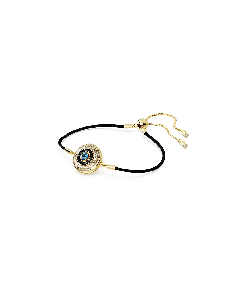 Swarovski Evil Eye, Multicolored, Gold-Tone Plated Symbolica Bracelet