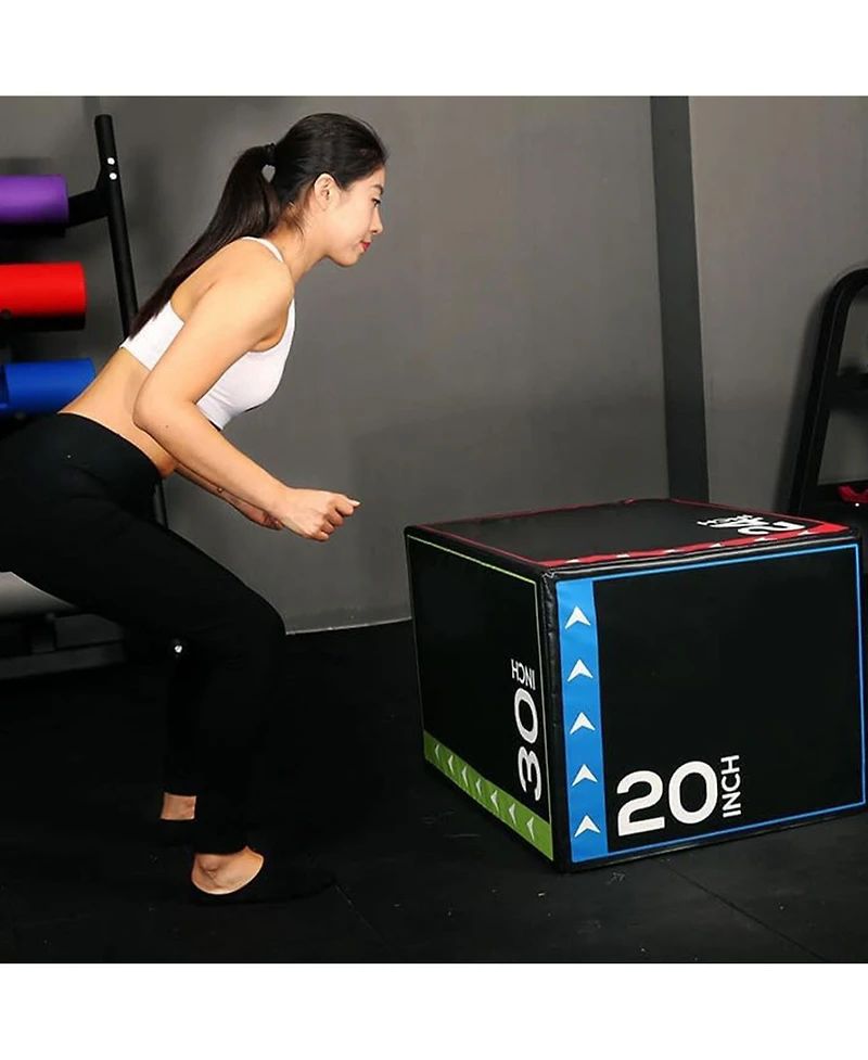 BalanceFrom Fitness 16 Pound Versatile 3 in 1 Plyometric Jumping Exercise Box