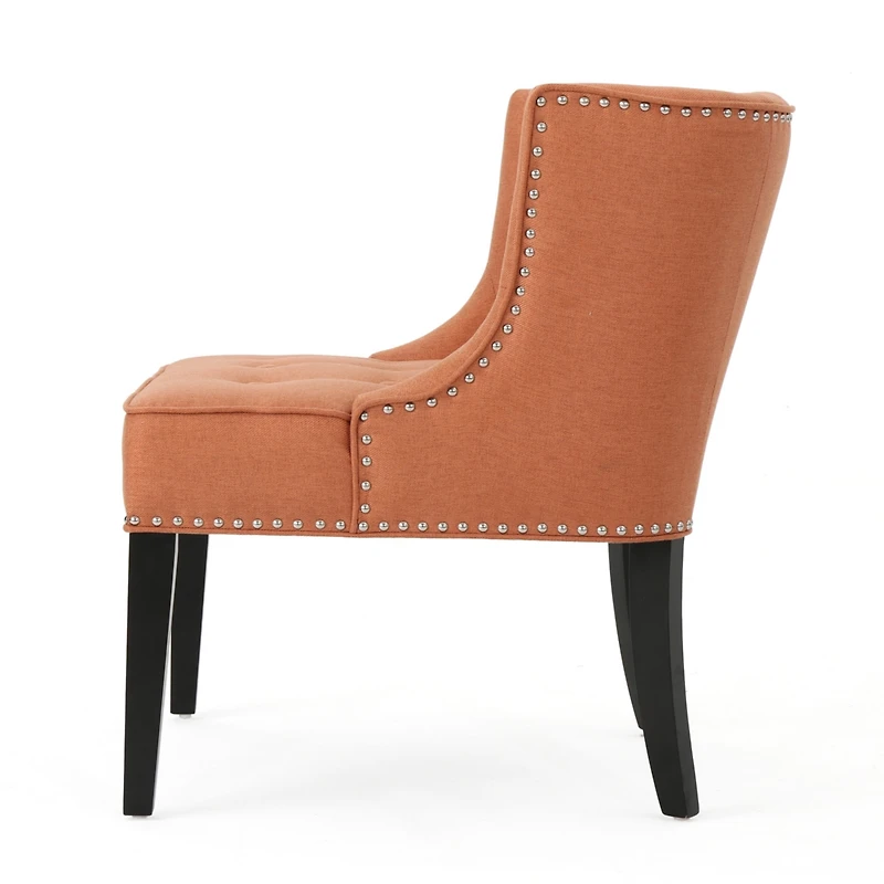 Streamdale Contemporary Tufted Accent Chair with Nailhead Accents