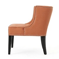 Streamdale Contemporary Tufted Accent Chair with Nailhead Accents