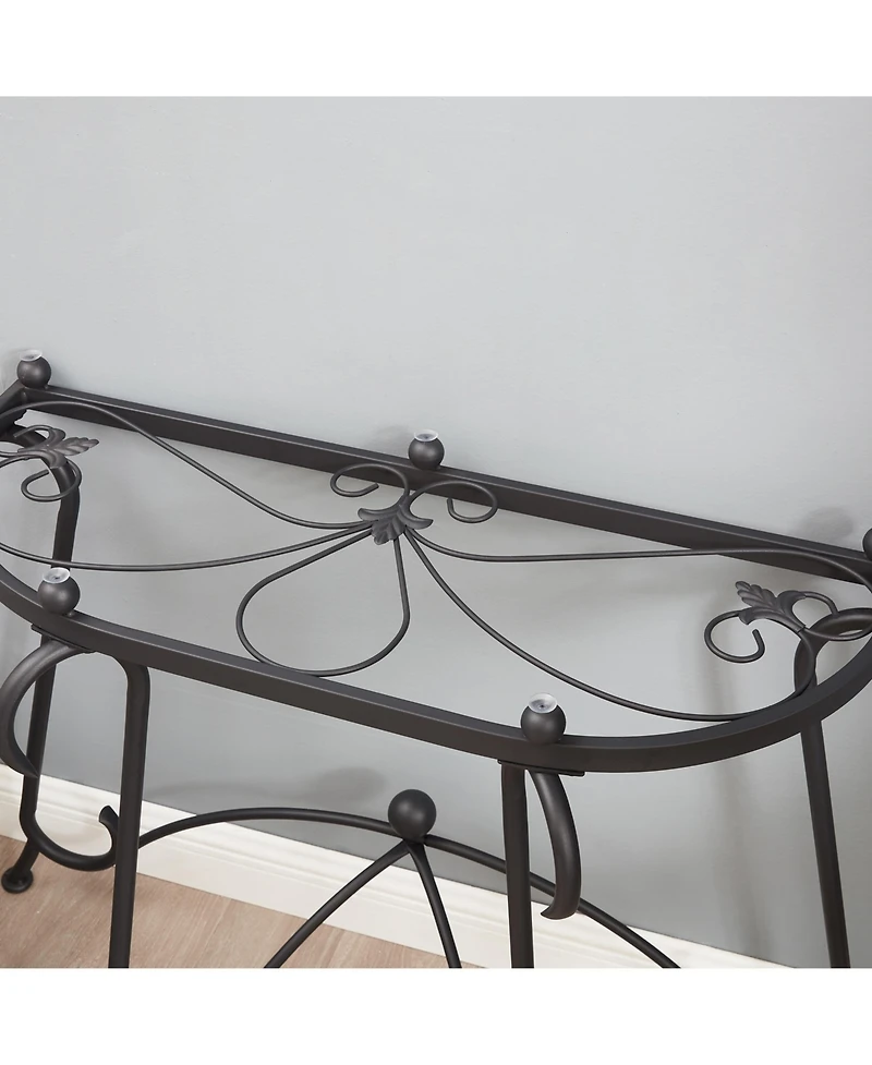 Streamdale Elegant Rustic Glass Coffee Table Set with Versatile Configuration
