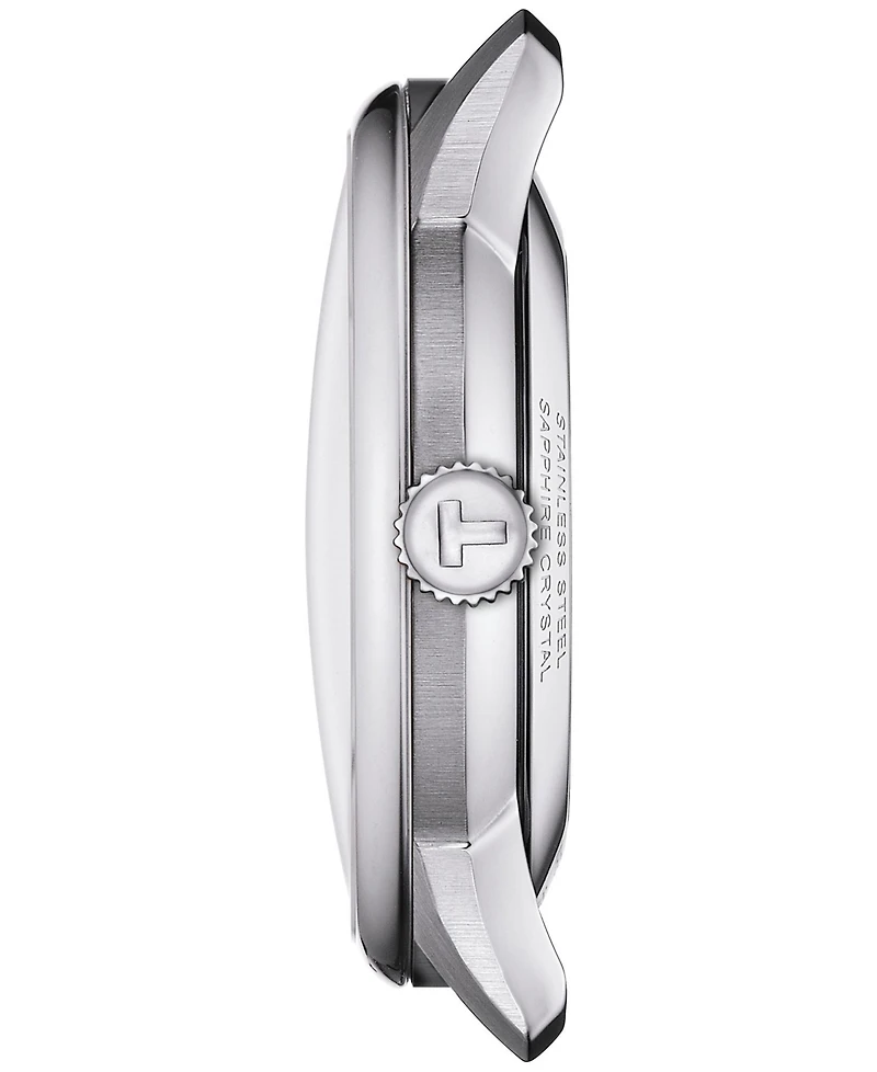 Tissot Men's Swiss Automatic Chemin Des Tourelles Skeleton Stainless Steel Bracelet Watch 39mm