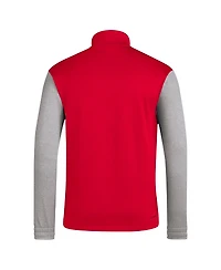 Adidas Men's Red Chile National Team Aeroready Half-Zip Top