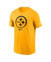 Nike Men's Gold Pittsburgh Steelers Faded Essential T-Shirt