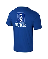 Colosseum Men's Duke Blue Devils Logo Lockup 2-Hit Active Blend T-Shirt