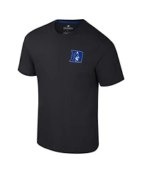 Colosseum Men's Duke Blue Devils Logo Lockup 2-Hit Active Blend T-Shirt