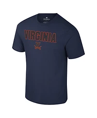 Colosseum Men's Navy Virginia Cavaliers Color Pop Active Blend T-Shirt