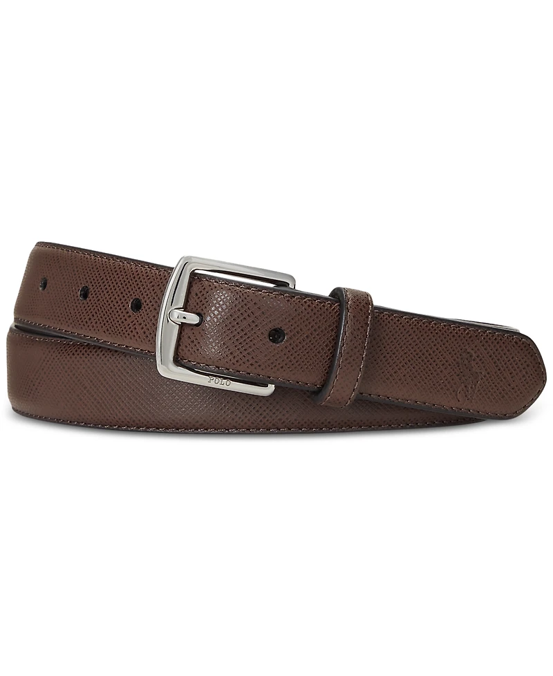 Polo Ralph Lauren Men's Saffiano Leather Belt