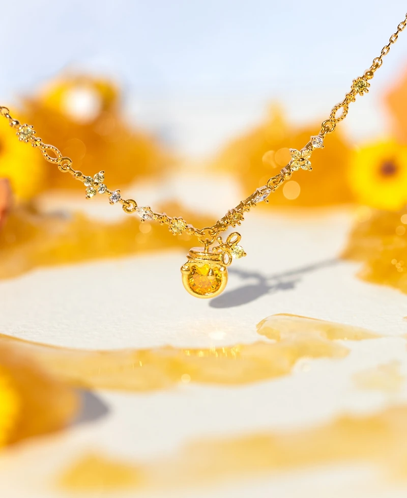 Girls Crew Disney Winnie the Pooh Crystal Sweet as Hunny Necklace